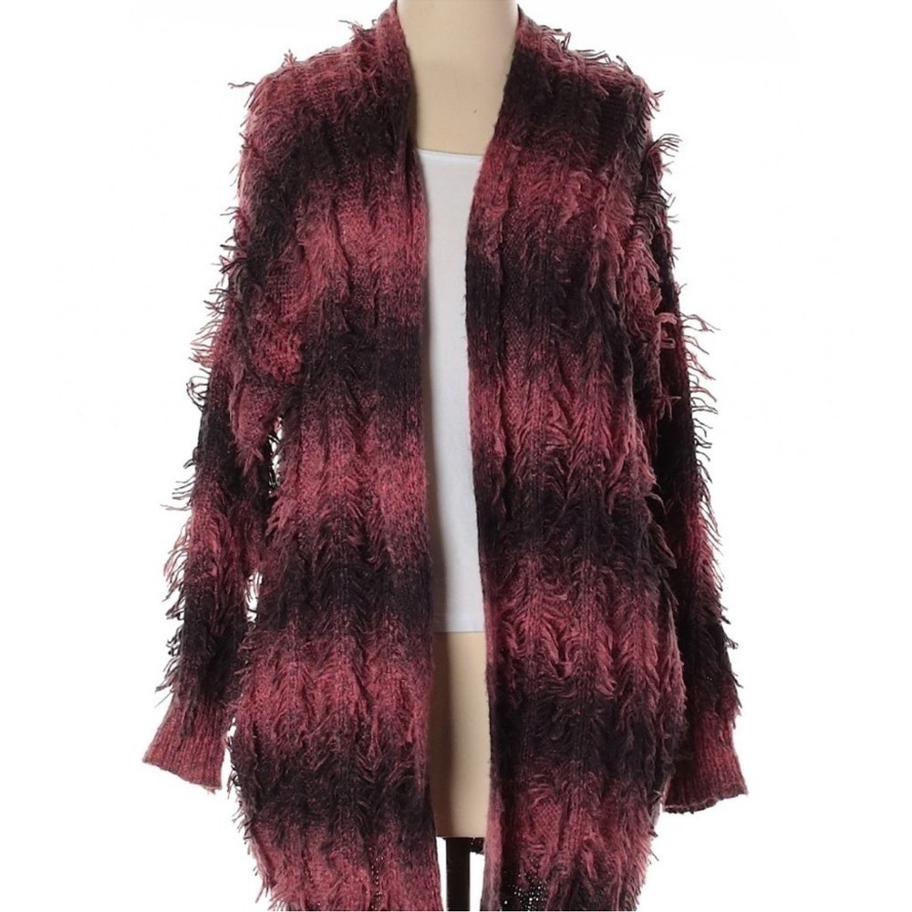 Super cute and fun fringe/shaggy  style cardigan